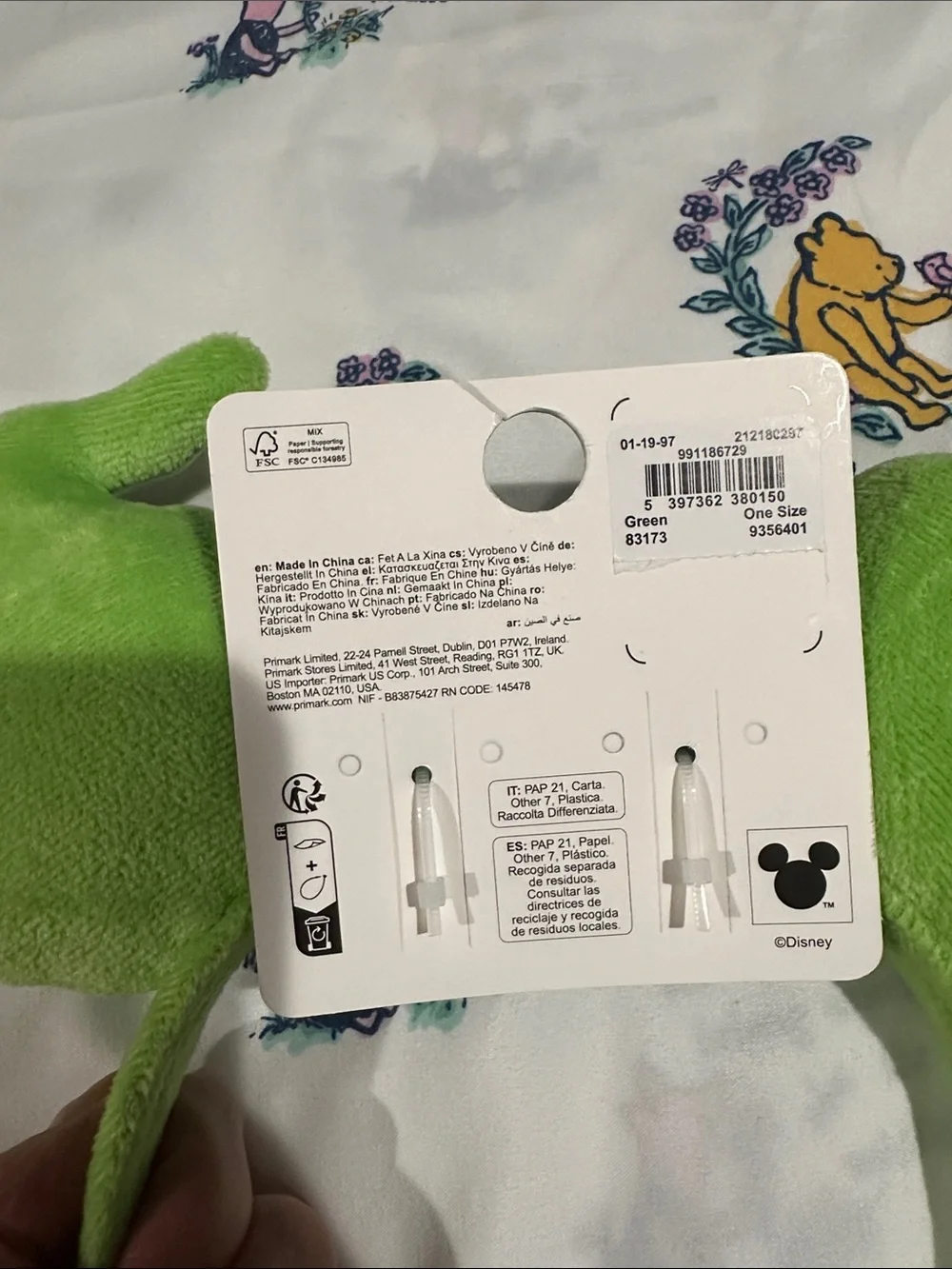 Oogie Boogie Disney Nightmare Before Christmas Boogie Plush Headband x Primark